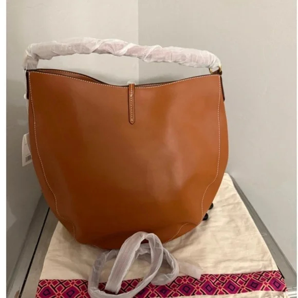 New Tory Burch Miller Metal Logo Slouchy Hobo Bag - Picture 2 of 9